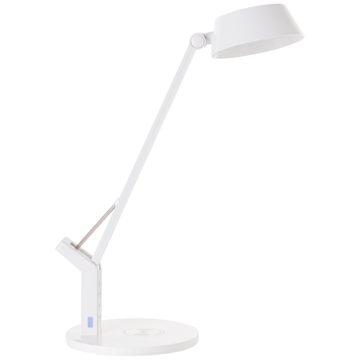 Kaila 40cm Hvid skrivebordslampe Fra Brilliant - Lampen har en touch-dæmper, der giver dig mulighed for nemt at justere lysstyrken, og CCT-teknologien giver dig mulighed for at vælge mellem varmt hvidt og køligt hvidt lys.