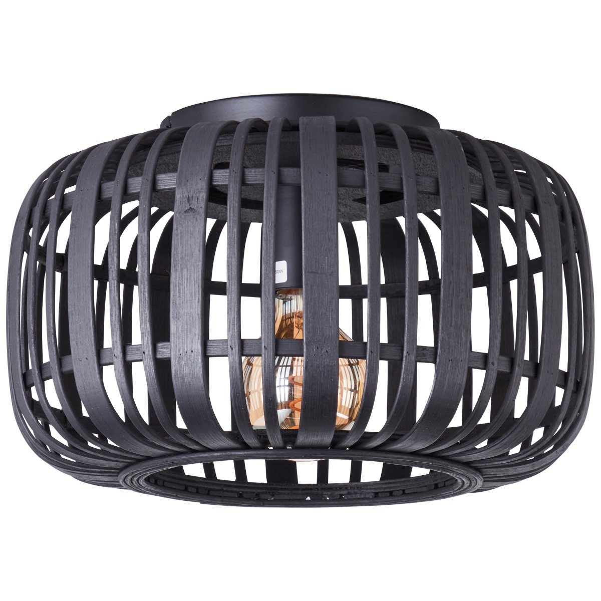 Woodrow Ø32 Sort plafond Fra Brilliant - Lampen giver et varmt og behageligt lys og skaber en behagelig følelse i rummet.