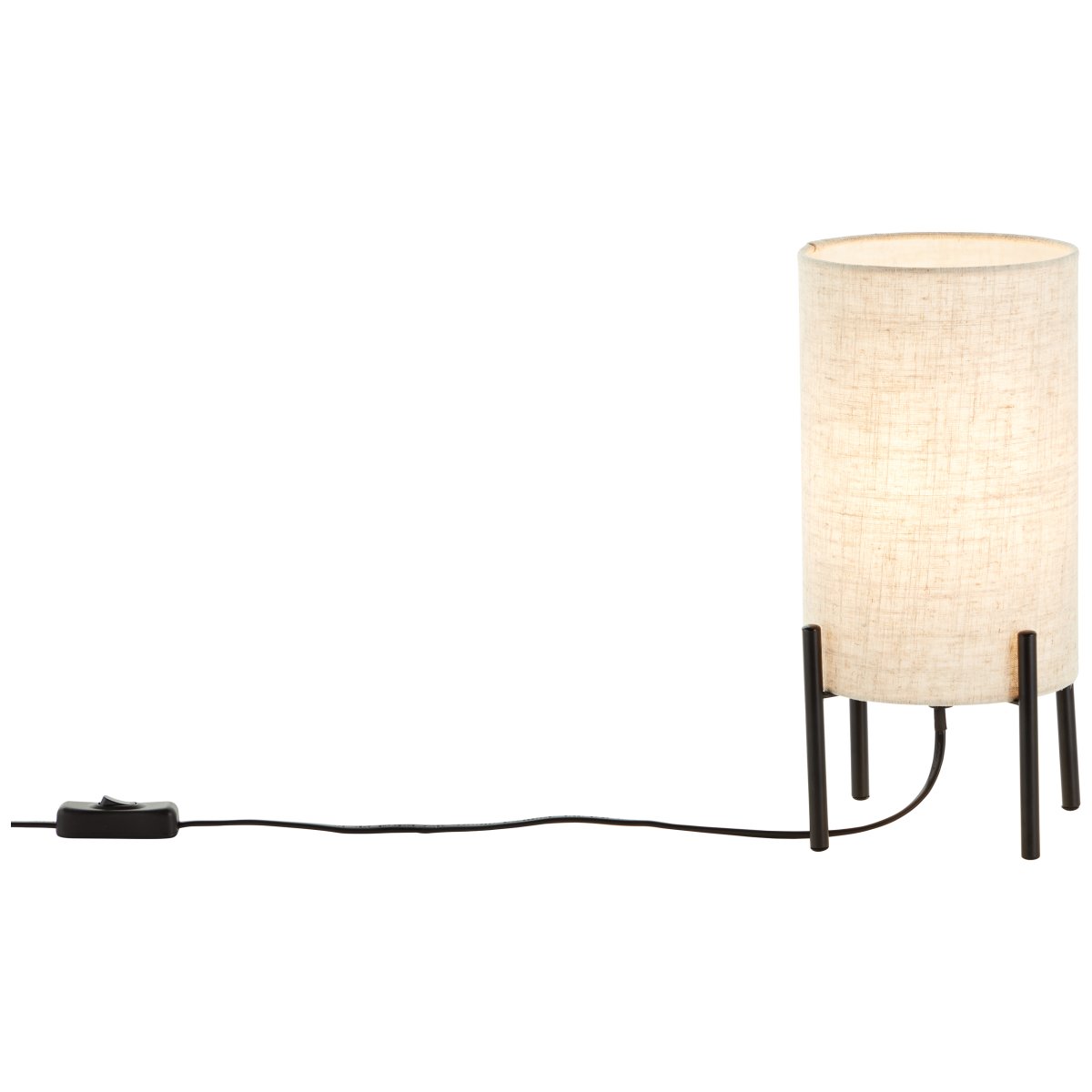Fairhill 30cm Beige bordlampe Fra Brilliant - Dens højkvalitets tekstil giver et varmt og behageligt lys, mens det klassiske design skaber en følelse af harmoni og komfort.
