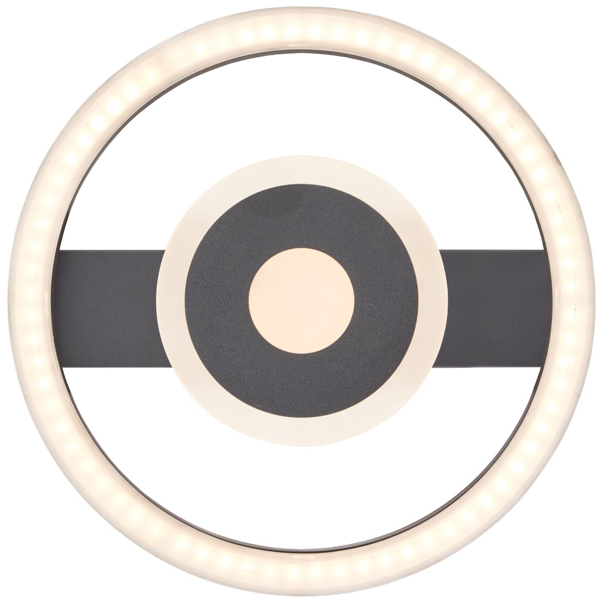 Maureen Ø20 Sort plafond Fra Brilliant - Maureen loftlampen skaber dekorativ belysning og passer perfekt ind i b&aring;de stuer og arbejdsv&aelig;relser.