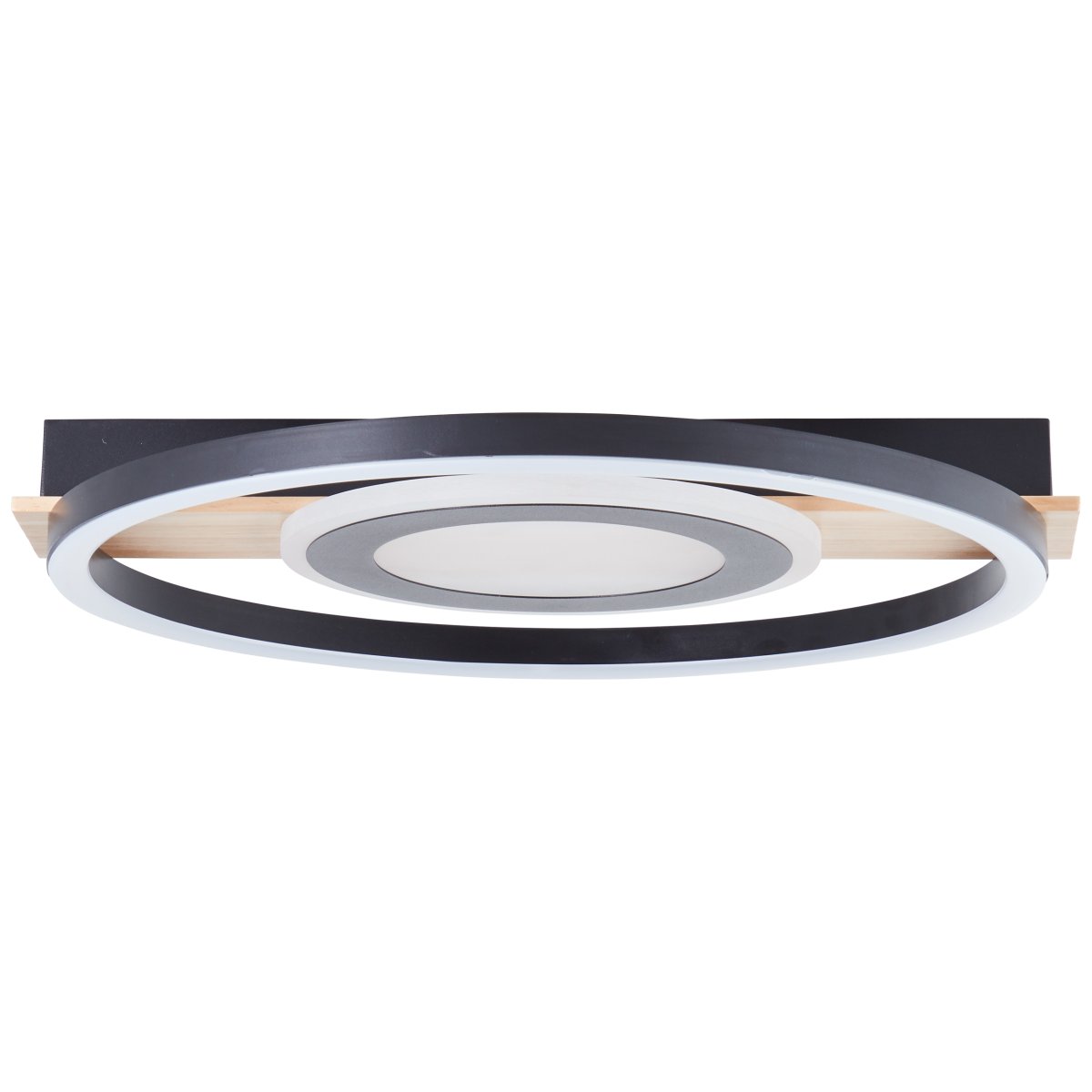 Maureen 40cm Sort plafond Fra Brilliant - Med energieffektiv LED-teknologi og en lysstyrke p&aring; 2900 lumen er den lys nok til at v&aelig;re den eneste lyskilde i mellemstore rum.