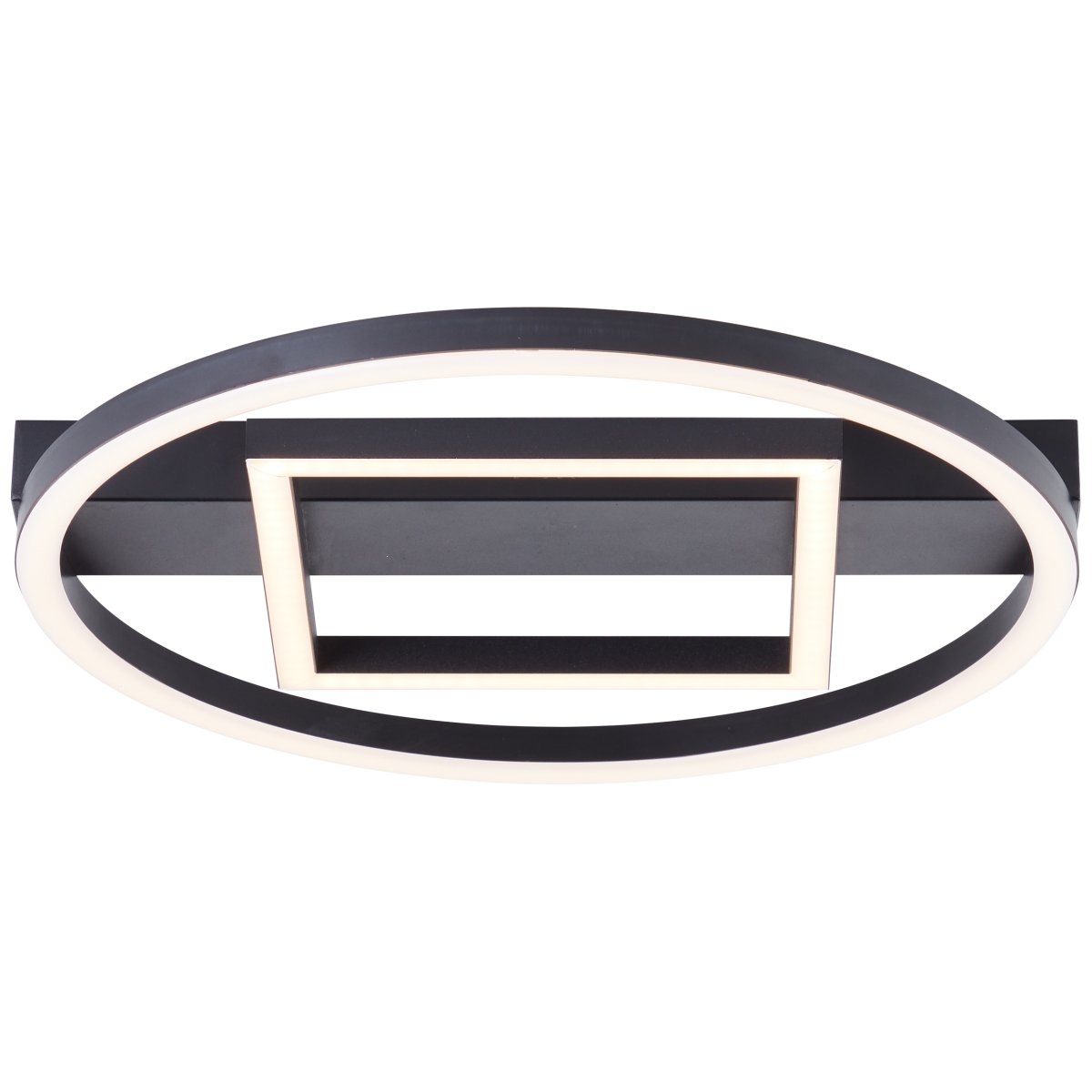 Maureen 37cm Sort plafond Fra Brilliant - Denne moderne og stilfulde loftslampe skaber et indbydende og venligt lys i ethvert rum, uanset om den er placeret i entre, stue eller sovev&aelig;relse.