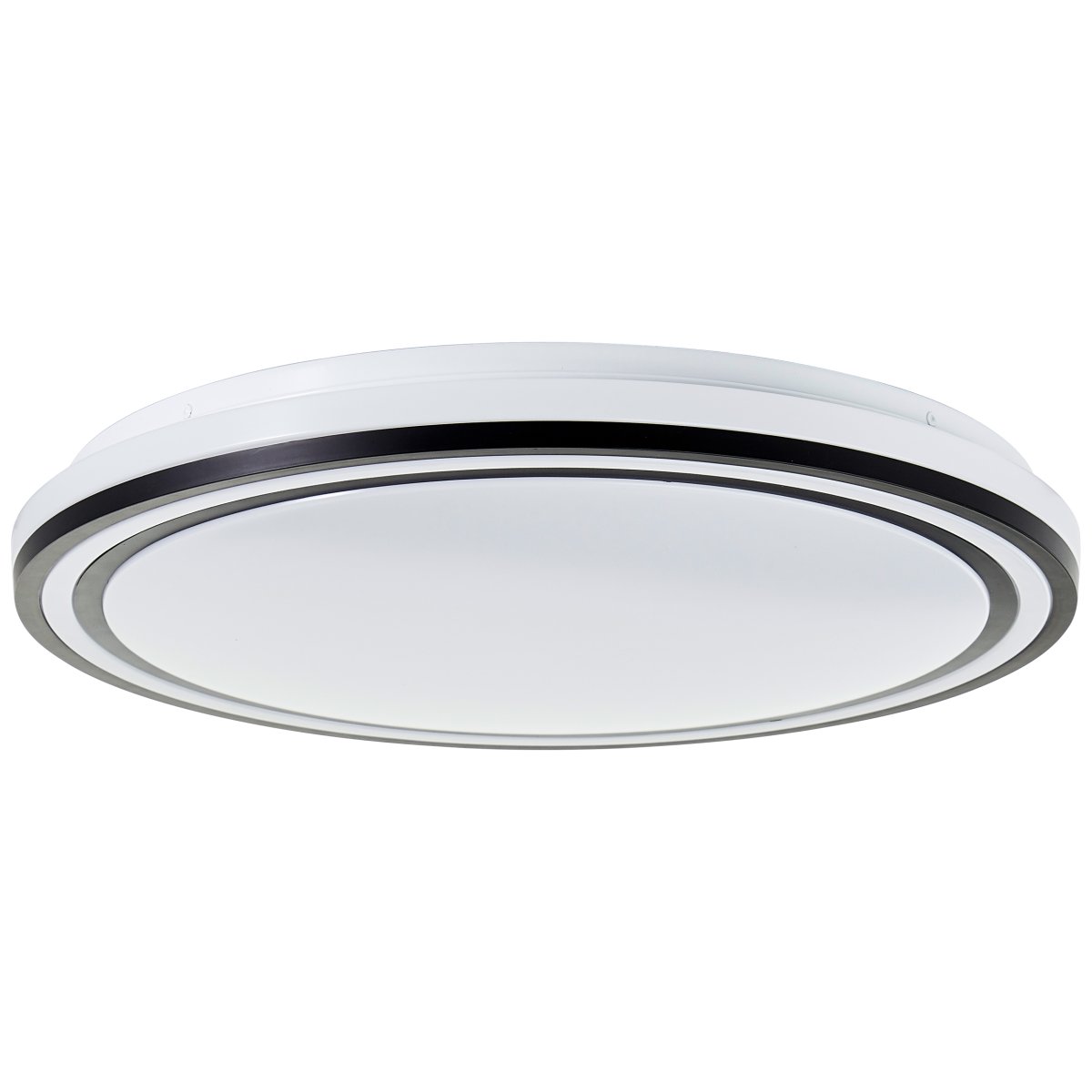 Cloe Ø50 Sort plafond Fra Brilliant - Med RGB funktion kan du skabe den stemning du &oslash;nsker ved at skifte til forskellige farver, og med CCT teknologi justere farvetemperaturen p&aring; lyset fra varm hvid til k&oslash;lig hvid.
