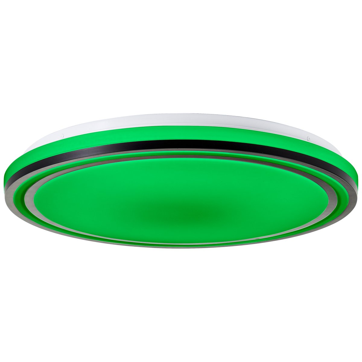 Cloe Ø50 Sort plafond Fra Brilliant - Med RGB funktion kan du skabe den stemning du &oslash;nsker ved at skifte til forskellige farver, og med CCT teknologi justere farvetemperaturen p&aring; lyset fra varm hvid til k&oslash;lig hvid.