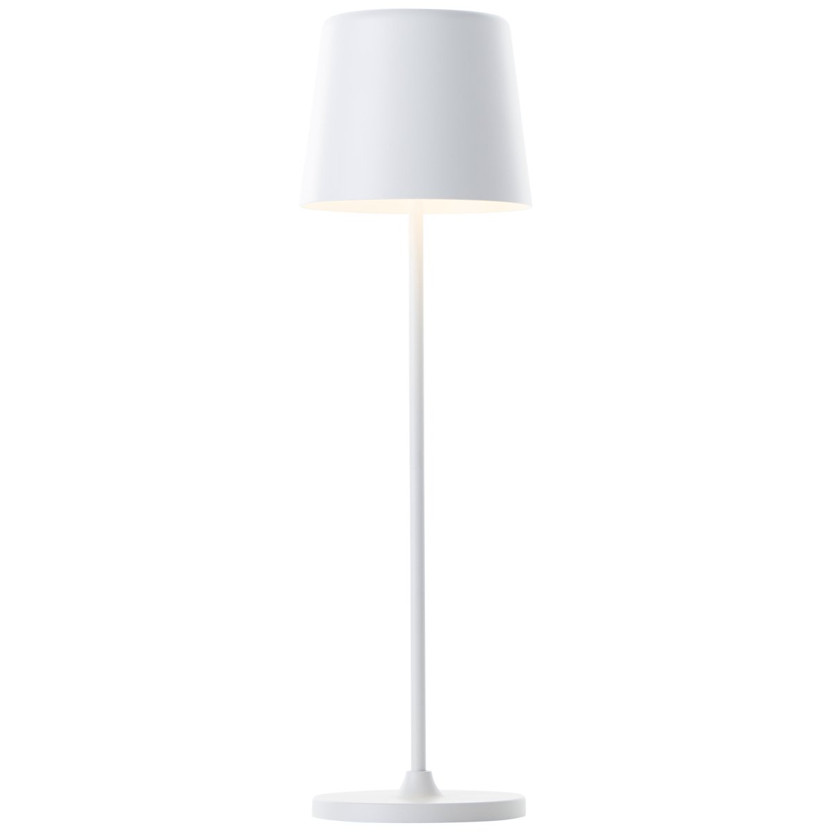 Kaami 37cm Mat hvid bærbar Fra Brilliant - Den b&aelig;rbare LED bordlampe Kaami i mat hvid farve giver et moderne touch til din terrasse, altan eller have.