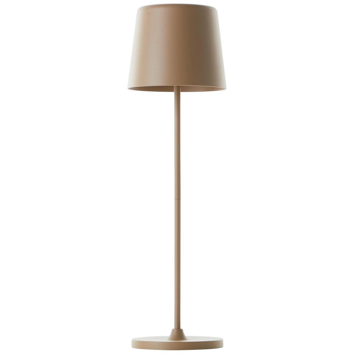 Kaami 37cm Mat cappuccino bærbar Fra Brilliant - Den b&aelig;rbare LED bordlampe Kaami i mat cappuccino farve giver et moderne touch til din terrasse, altan eller have.