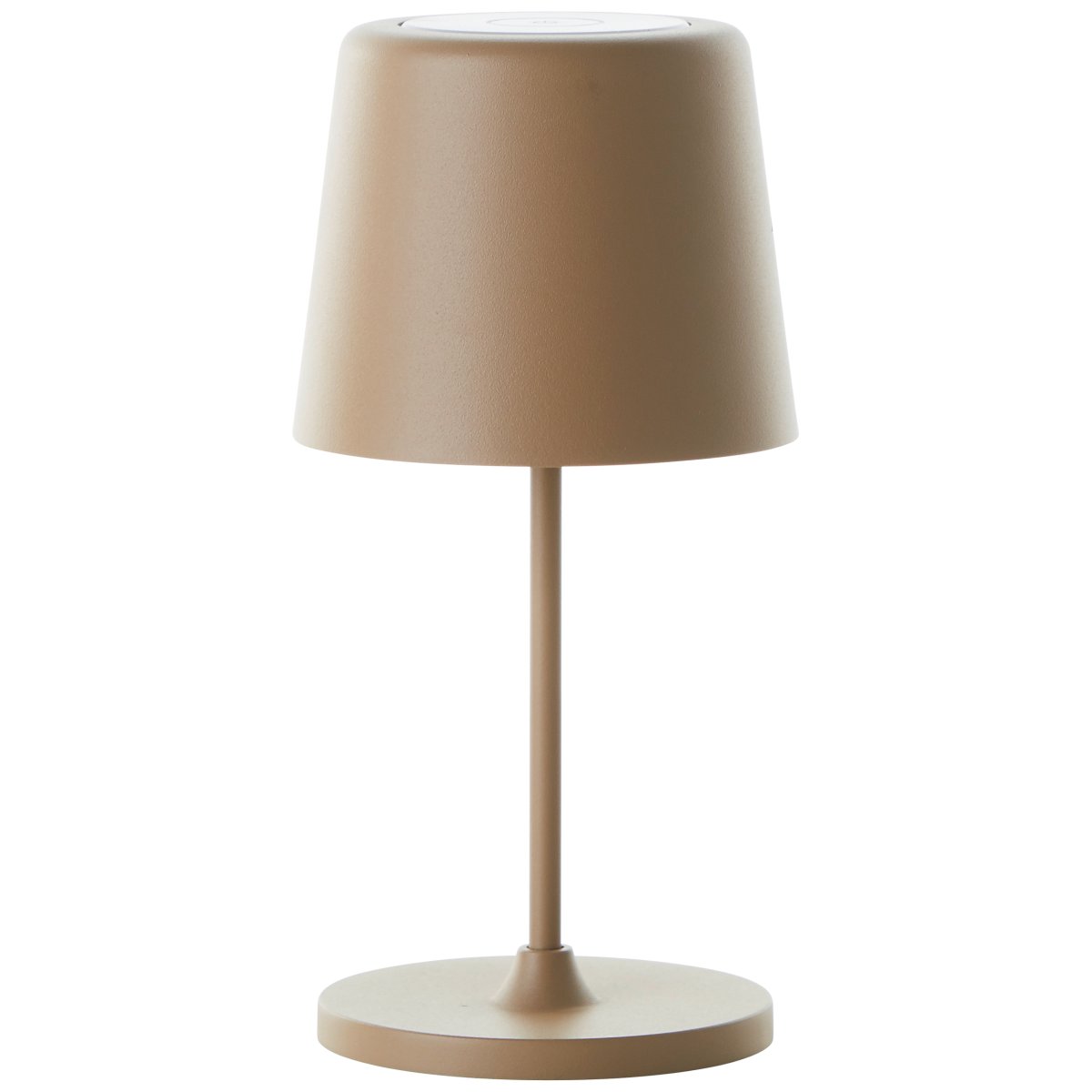 Kaami 37cm Mat cappuccino bærbar Fra Brilliant - Den b&aelig;rbare LED bordlampe Kaami i mat cappuccino farve giver et moderne touch til din terrasse, altan eller have.