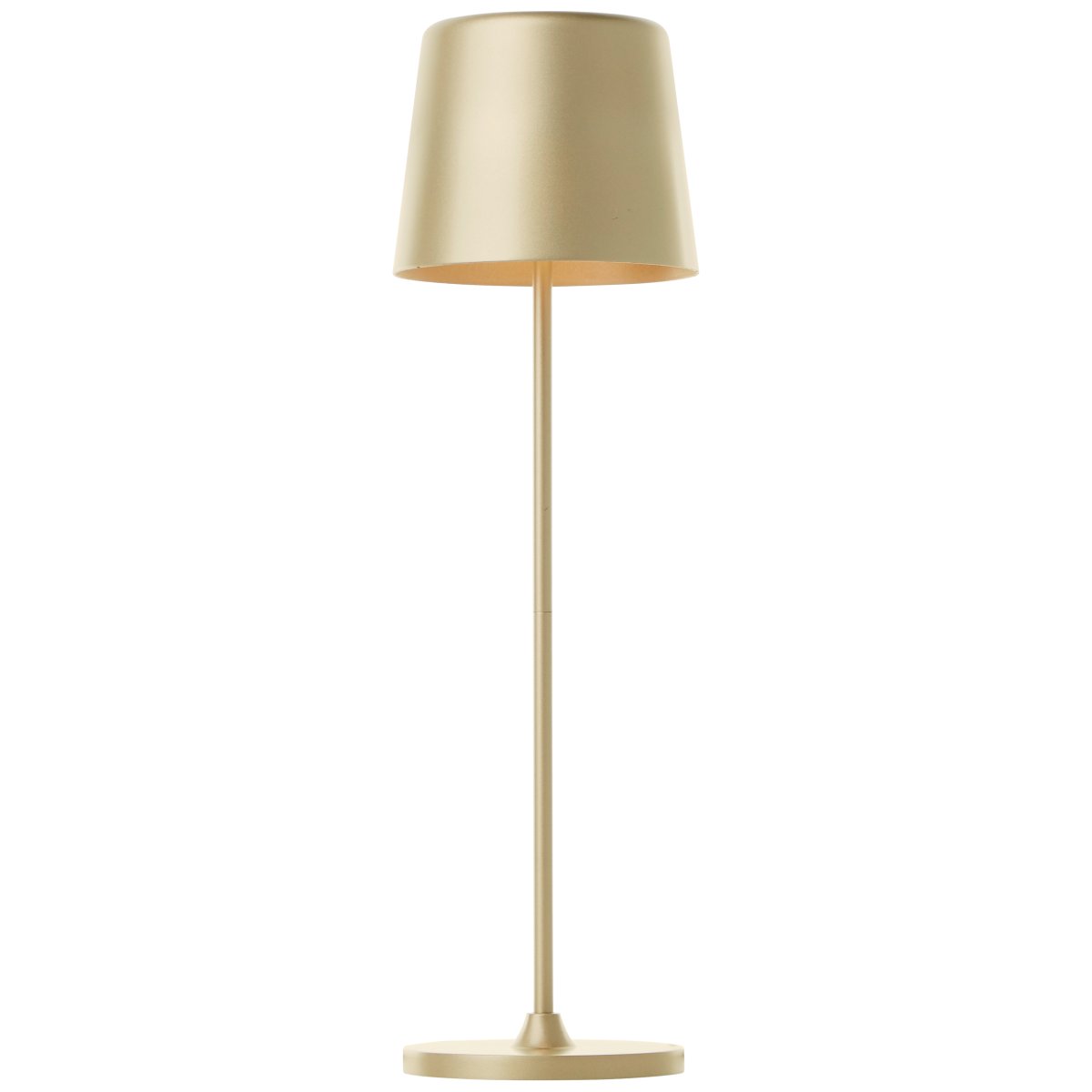 Kaami 37cm Mat guld bærbar Fra Brilliant - Med sin h&oslash;je IP44-klassificering er den vejrbestandig, perfekt til b&aring;de udend&oslash;rs og indend&oslash;rs brug.