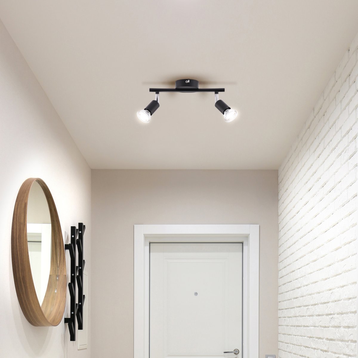 Prato 2 Mat sort spotlight Fra Brilliant - Perfekt til at rette lyset derhen, hvor du ønsker og skabe optimal belysning i dit hjem.