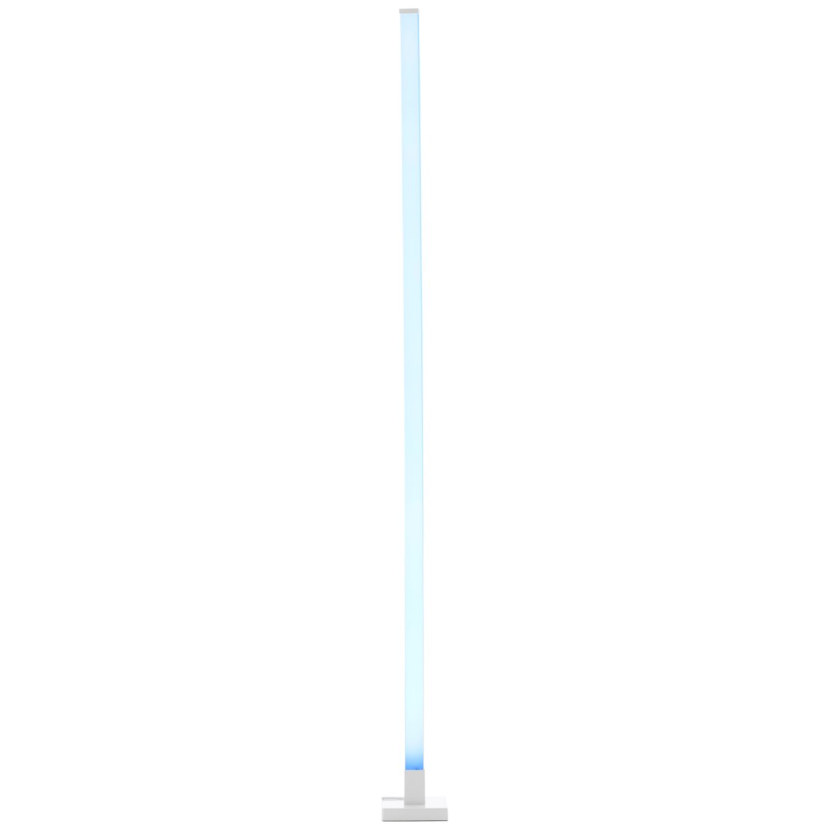 Neele Hvid gulvlampe Fra Brilliant - Lampen har en indbygget musiksensor, der får lyset til at pulsere i takt med musikken.