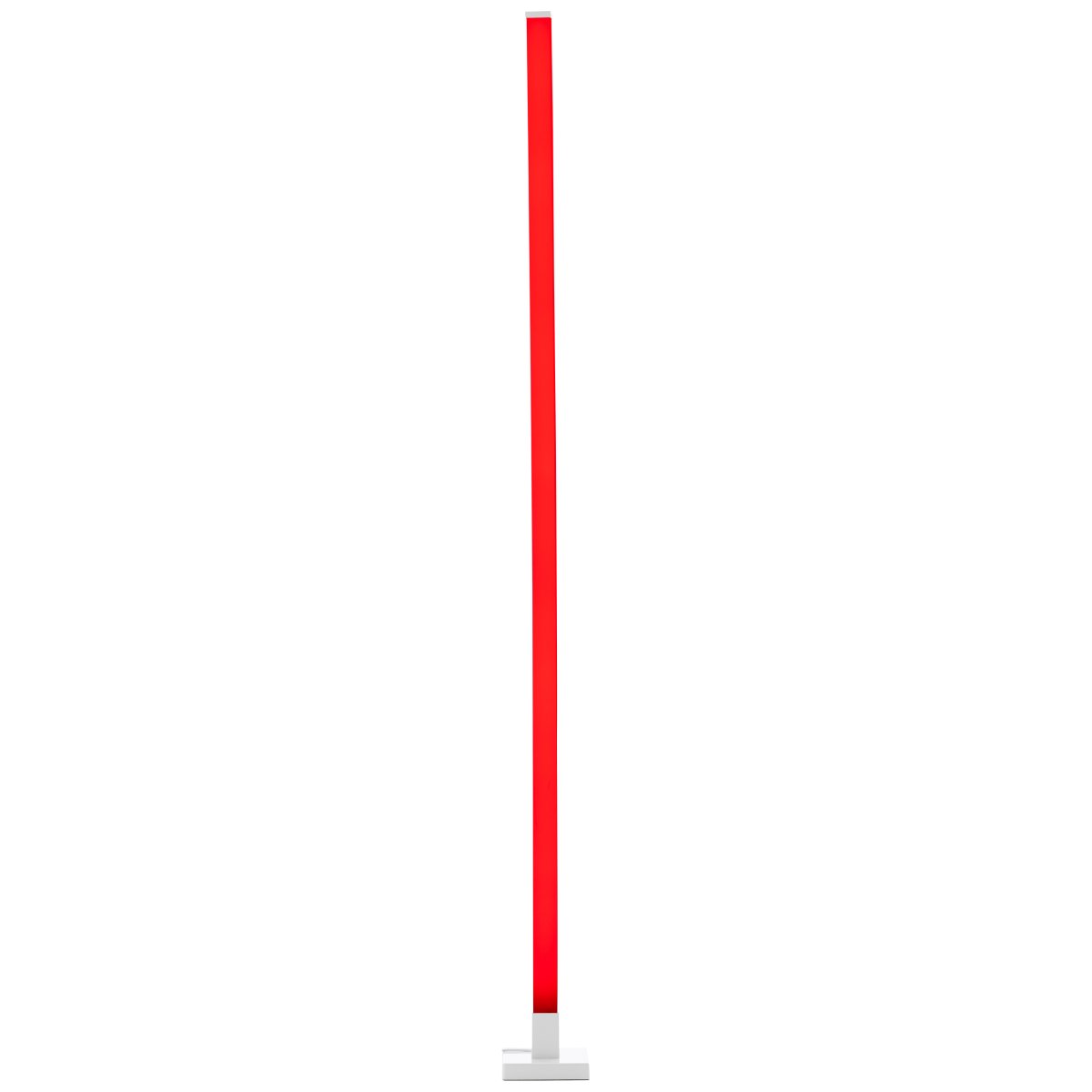 Neele Hvid gulvlampe Fra Brilliant - Lampen har en indbygget musiksensor, der får lyset til at pulsere i takt med musikken.