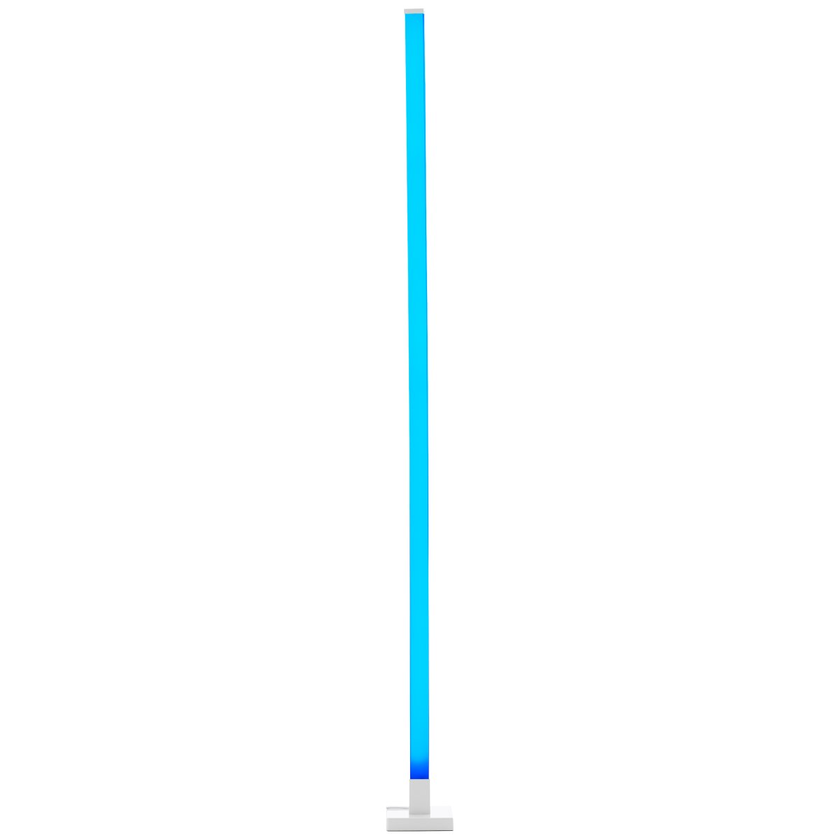 Neele Hvid gulvlampe Fra Brilliant - Lampen har en indbygget musiksensor, der får lyset til at pulsere i takt med musikken.