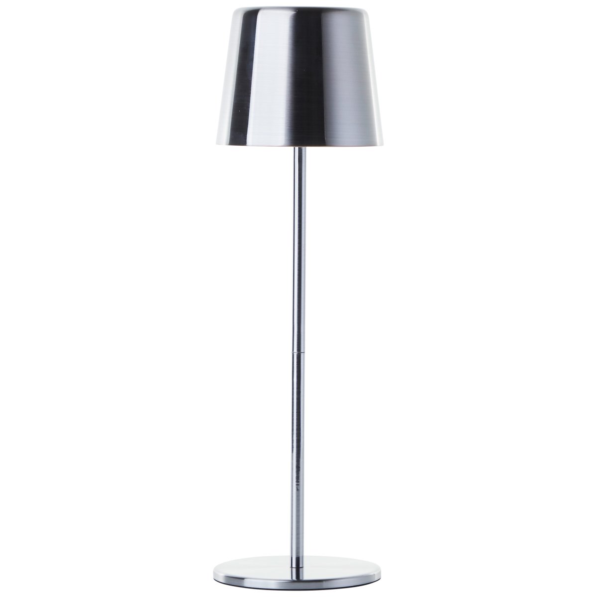 Xaana 37cm Nikkel bærbar Fra Brilliant - Med touch-d&aelig;mperfunktionen og justerbar farvetemperatur fra varm hvid til k&oslash;lig hvid skaber den en behagelig atmosf&aelig;re b&aring;de inde og ude.