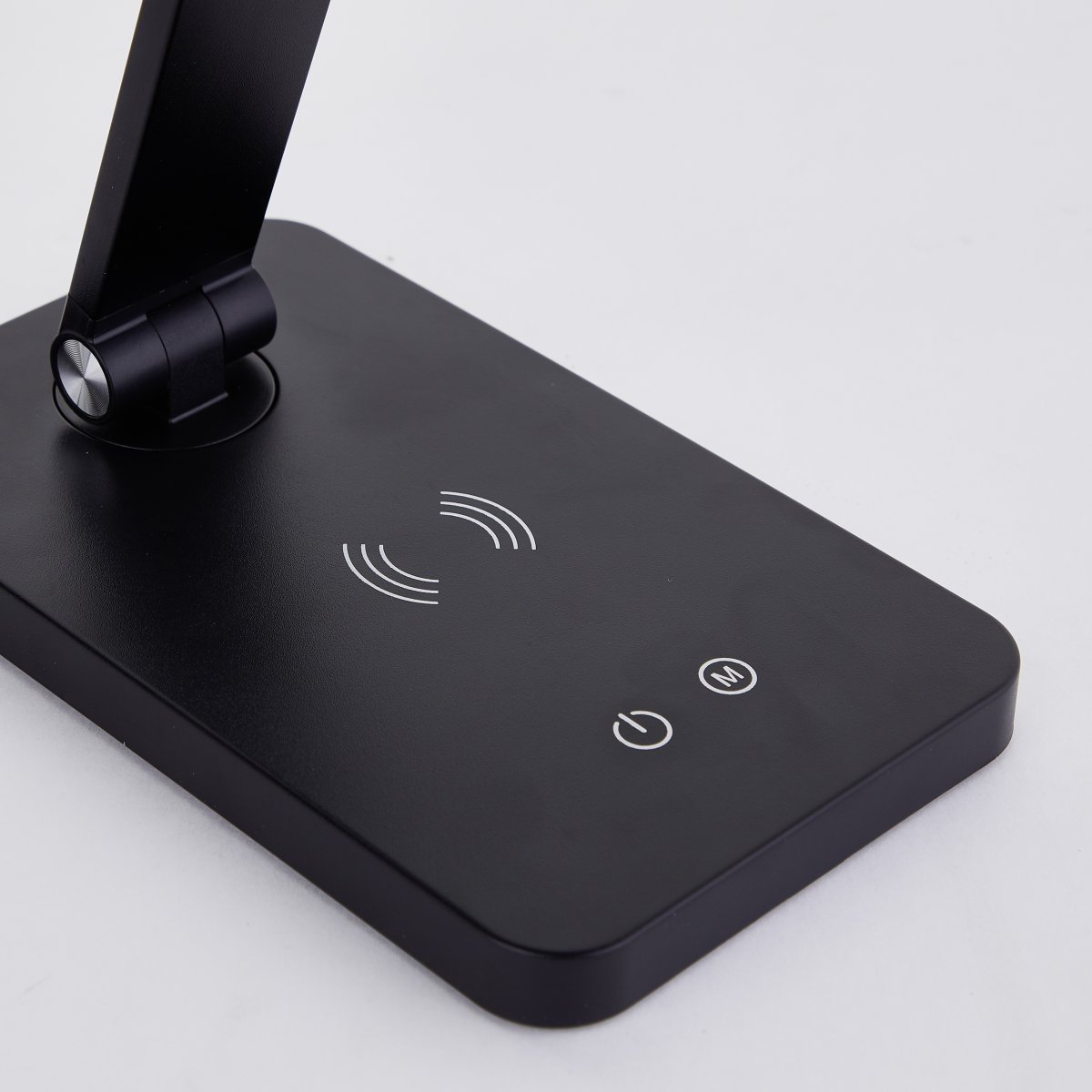 Florence 38cm Sort skrivebordslampe Fra Brilliant - Lampen har en 3-trins berøringsdæmper til at regulere lysstyrken og tilbyder både varm og dagslys hvid belysning.