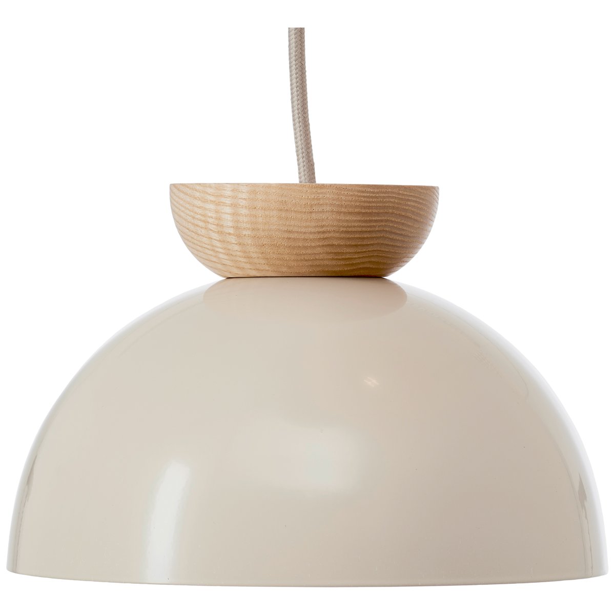 Nalam Ø45 Beige loftslampe Fra Brilliant - Fremstillet i metal og træ giver den et stilfuldt og varmt indtryk i ethvert rum.