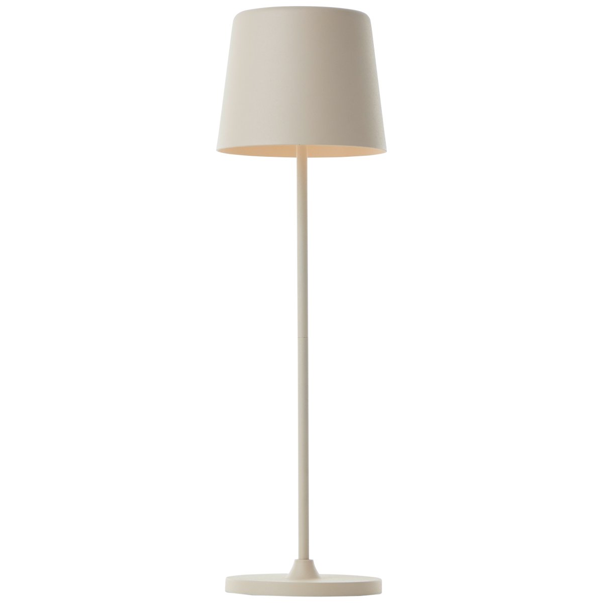 Kaami 37cm Beige bærbar Fra Brilliant - Den b&aelig;rbare LED bordlampe Kaami i mat beige giver et moderne touch til din terrasse, altan eller have.