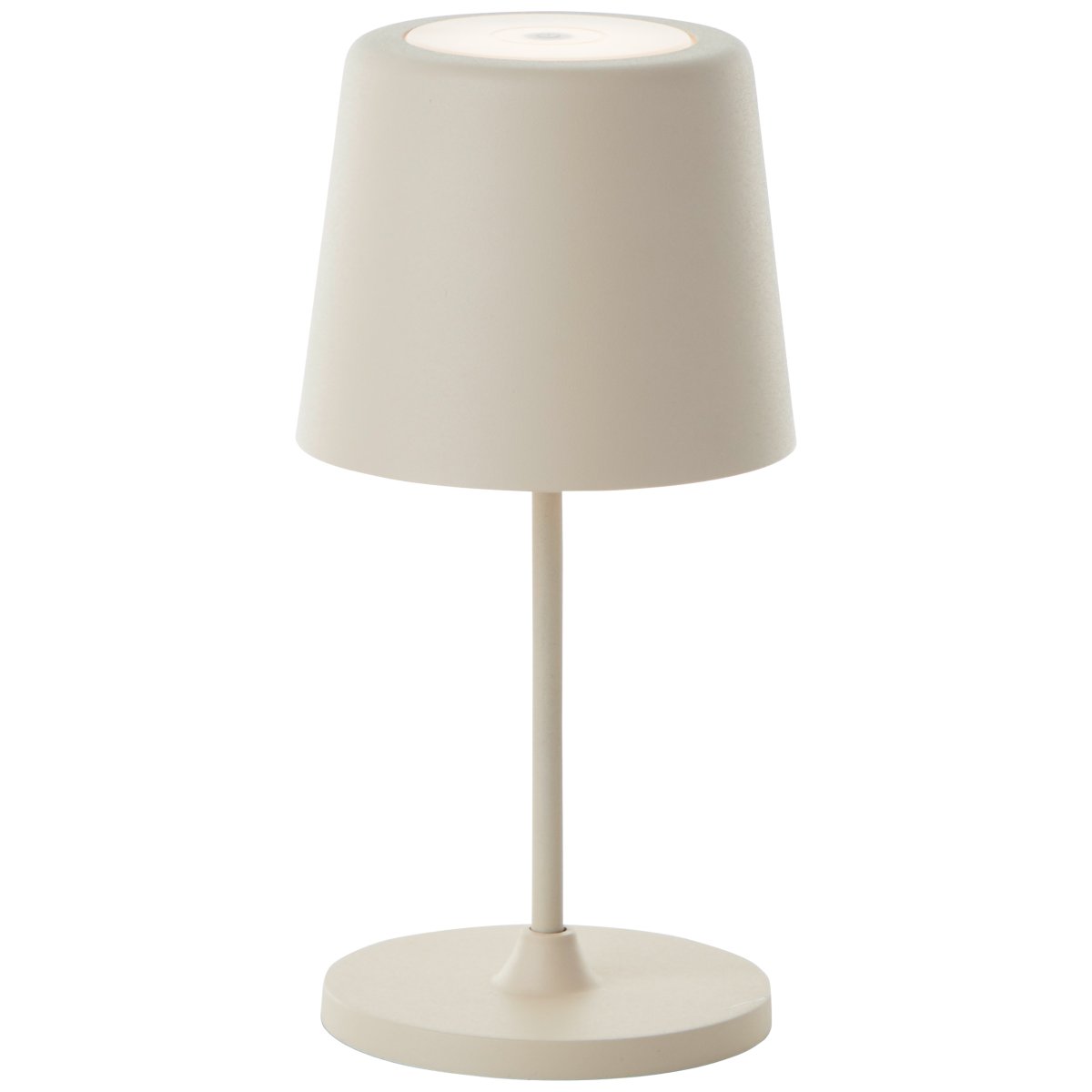 Kaami 37cm Beige bærbar Fra Brilliant - Den b&aelig;rbare LED bordlampe Kaami i mat beige giver et moderne touch til din terrasse, altan eller have.