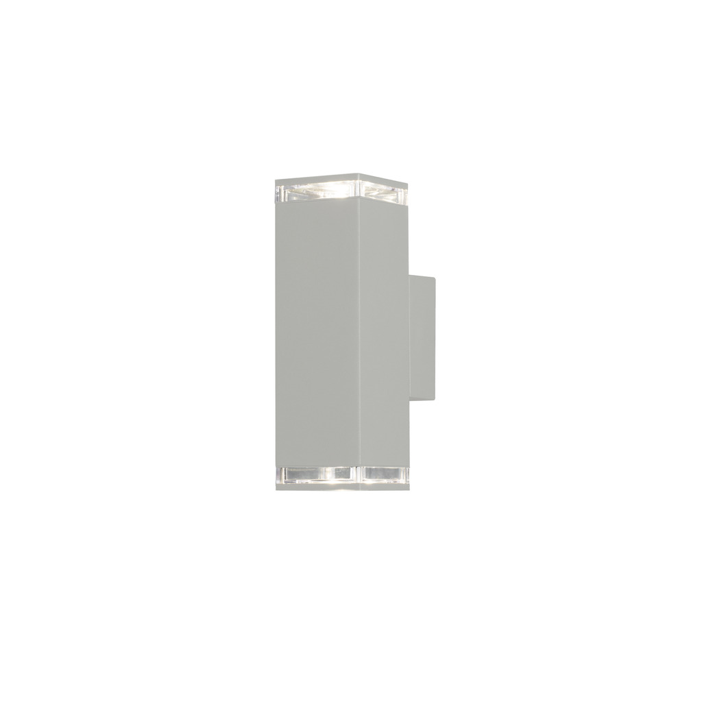 Pollux Hvid udendørslampe Fra Konstsmide - Skab en elegant og moderne belysningsløsning til din facade med denne hvide væglampe, der lyser både op og ned.