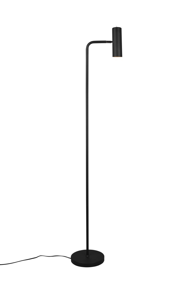 Marley Sort gulvlampe Fra Trio Lighting - Den minimalistiske gulvlampe MARLEY med sine rene linjer og tidløse design sætter lyset i fokus og skaber atmosfæriske accenter.