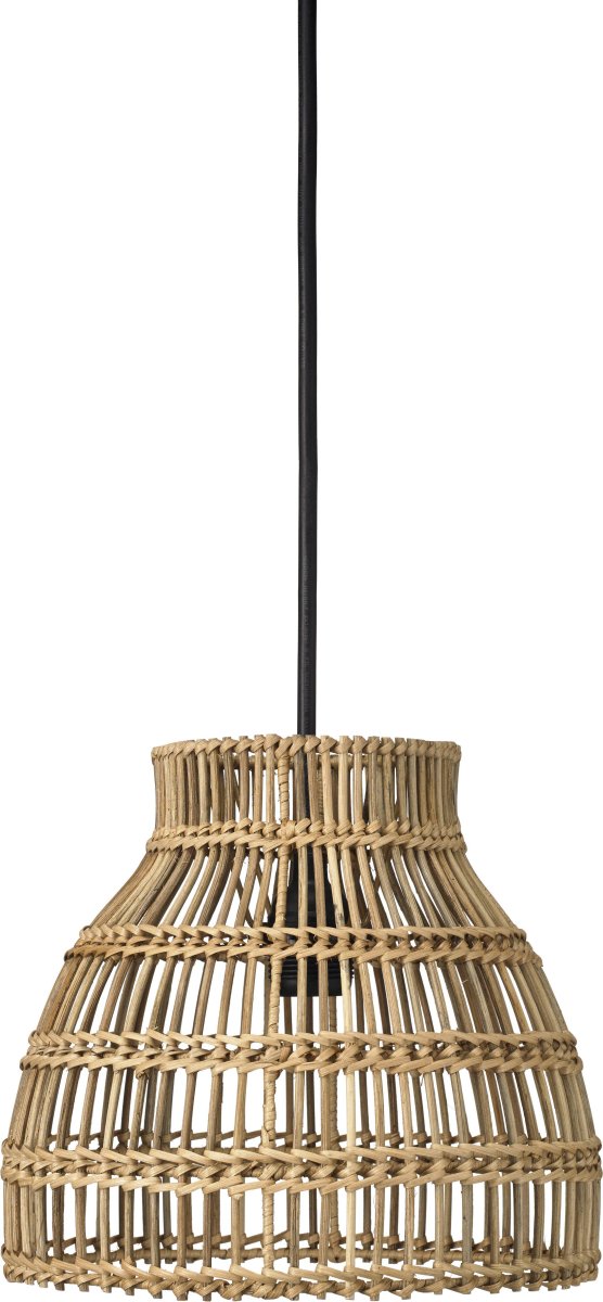 Sarah Ø27 Natur loftslampe Fra PR Home - Da det er et naturmateriale, trives det bedst under tag, i et glasrum eller indend&oslash;rs.