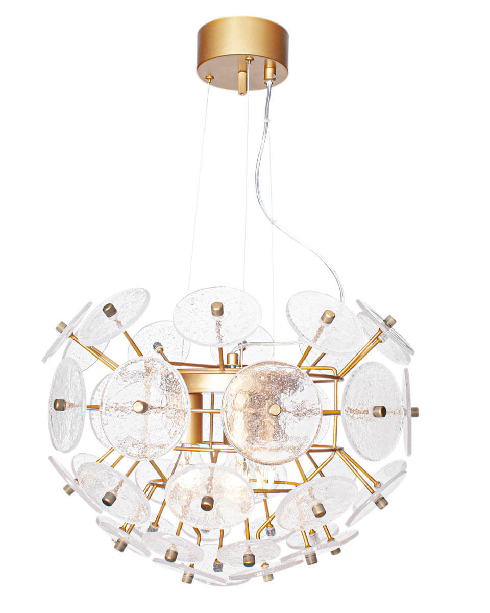 Retrow Ø50 loftslampe Fra By Rydéns - Selve produktet har en højde på 38 cm og en diameter på 50 cm.