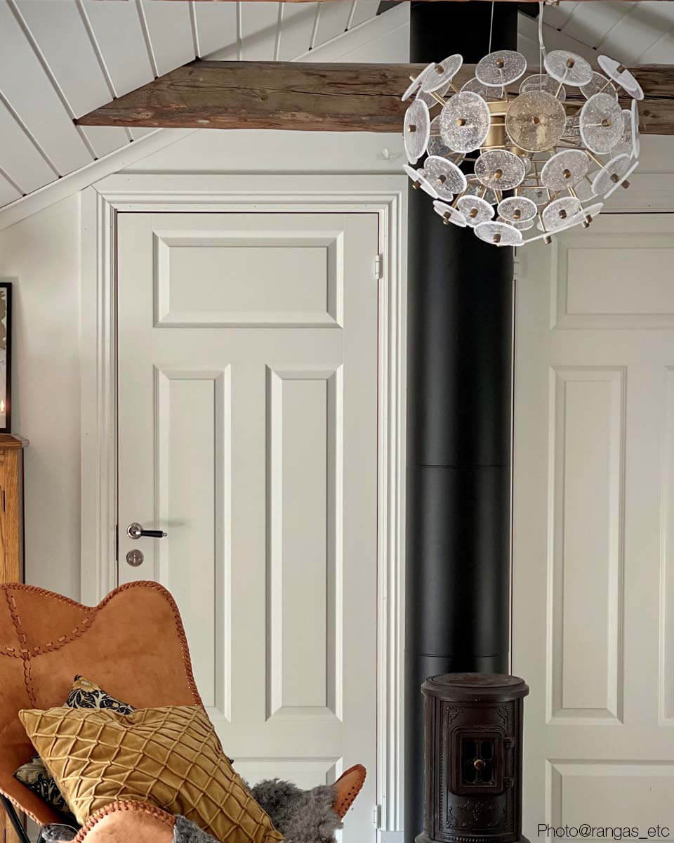 Retrow Ø50 loftslampe Fra By Rydéns - Selve produktet har en højde på 38 cm og en diameter på 50 cm.