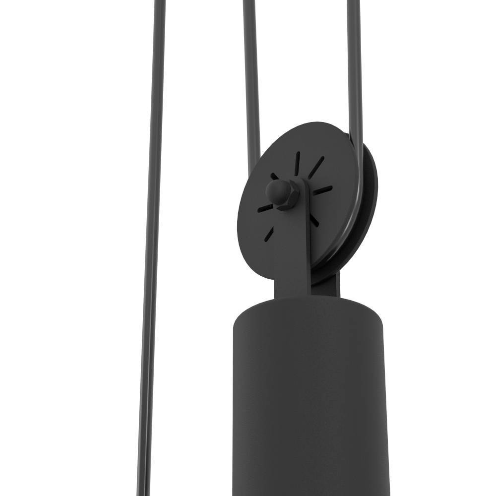 Winkworth Ø38 Sort loftslampe Fra Eglo - Dens minimalistiske form og justerbare funktion g&oslash;r den b&aring;de stilfuld og alsidig, perfekt til den designbevidste boligindretning.
