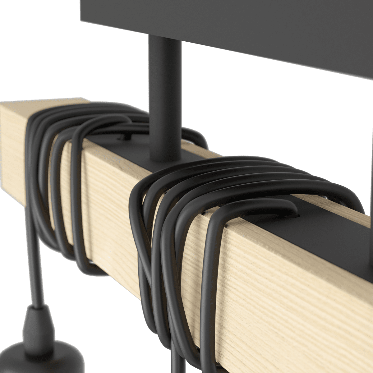 Townshend 55cm Træ plafond Fra Eglo - Townshend loftlampe kombinerer metal og tr&aelig; i et rustikt og moderne design.