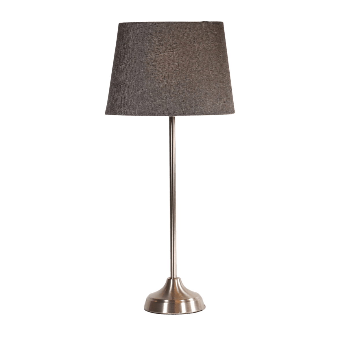 Zoom billede af Henrik 52cm Sølv/grå bordlampe Fra Lampan - Henrik passer lige s&aring; godt p&aring; et sidebord i stuen som p&aring; et skrivebord eller natbord og er nem at kombinere med forskellige indretningsstile.