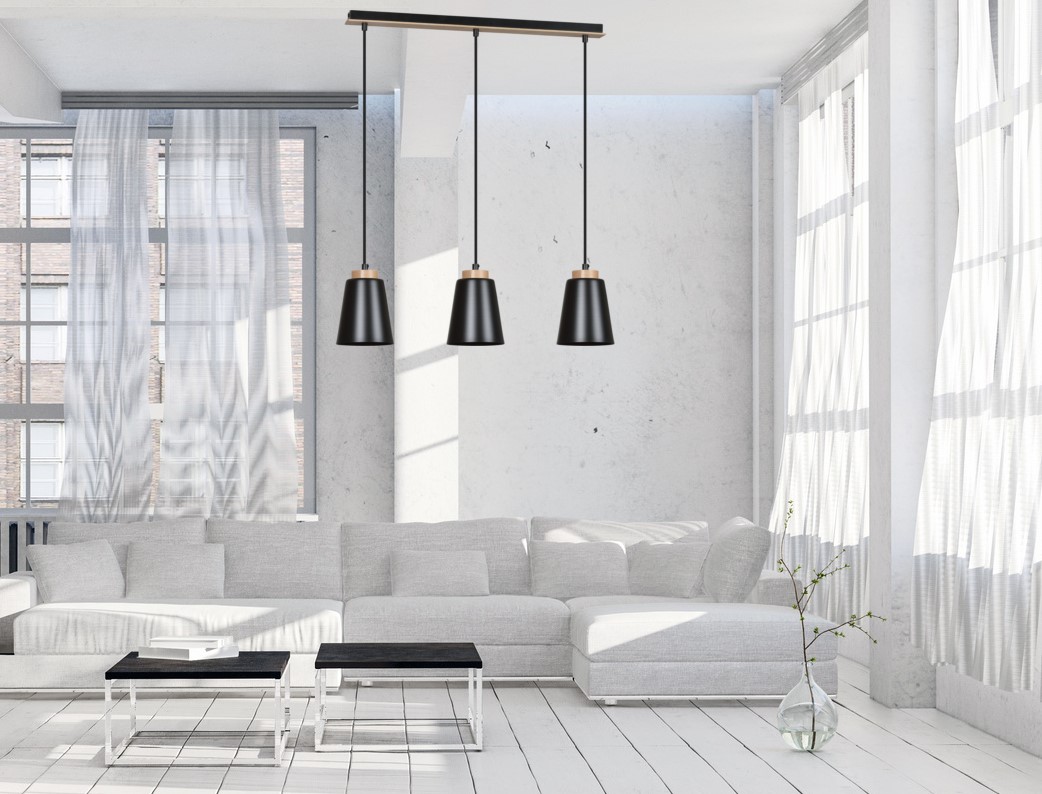 Bolero 66cm Sort loftslampe Fra Emibig Lighting - Med Bolero får du en unik følelse i dit hjem og gør interiøret mere hyggeligt.