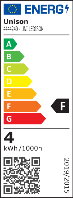 LED E14 Kronelyspære 4W 2700K Dæmpbar Gennemsigtig Fra Unison - Denne klare kroneformede LED-lampe har en E14-fatning og en effekt p&aring; 4W.