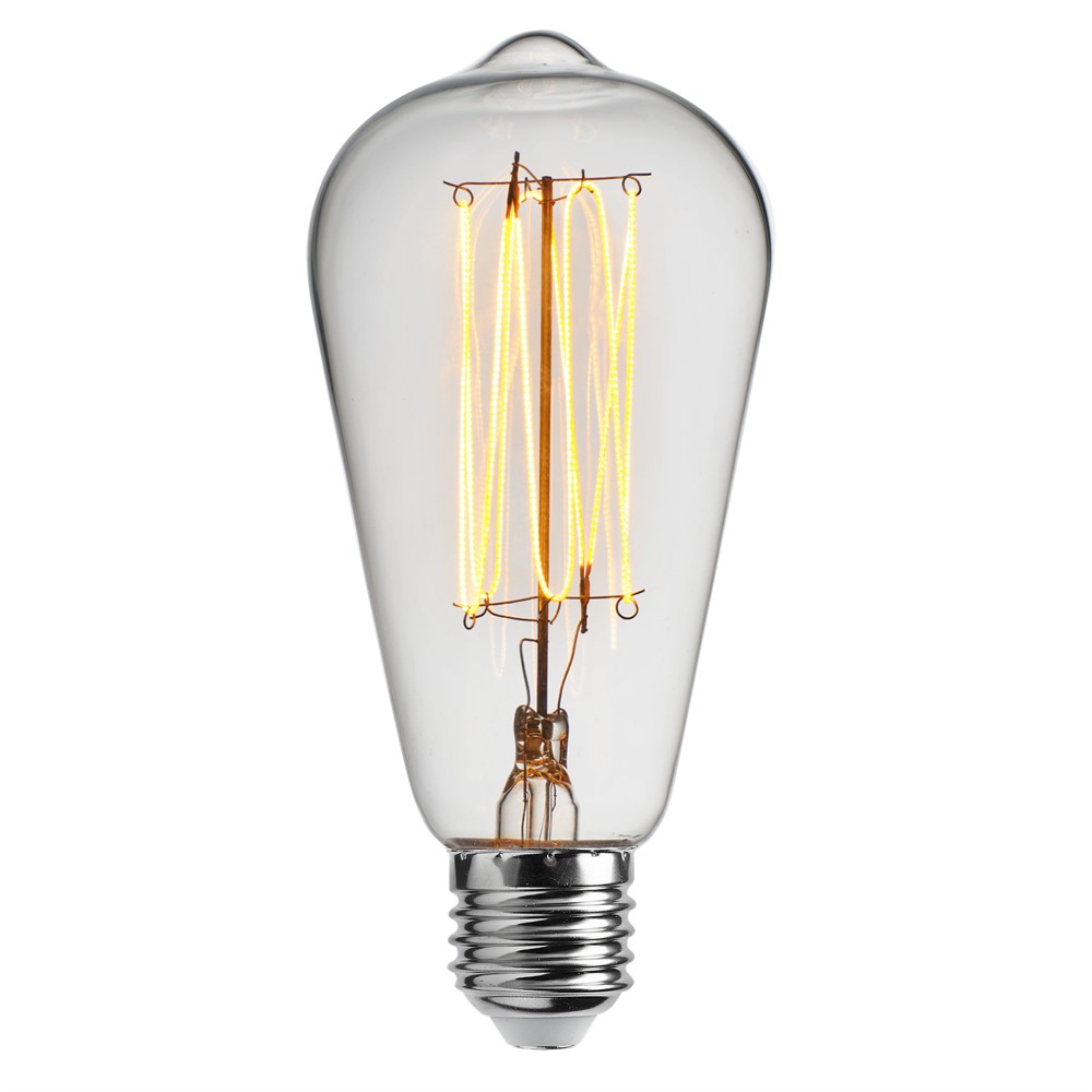 E27 edison 2W 2200K Dæmpbar Gennemsigtig Fra Unison - EDISON LED navigationsklar E27 lyskilde med en effekt p&aring; 2W og et varmt lys p&aring; 2200K kombinerer klassisk design med moderne LED-teknologi.