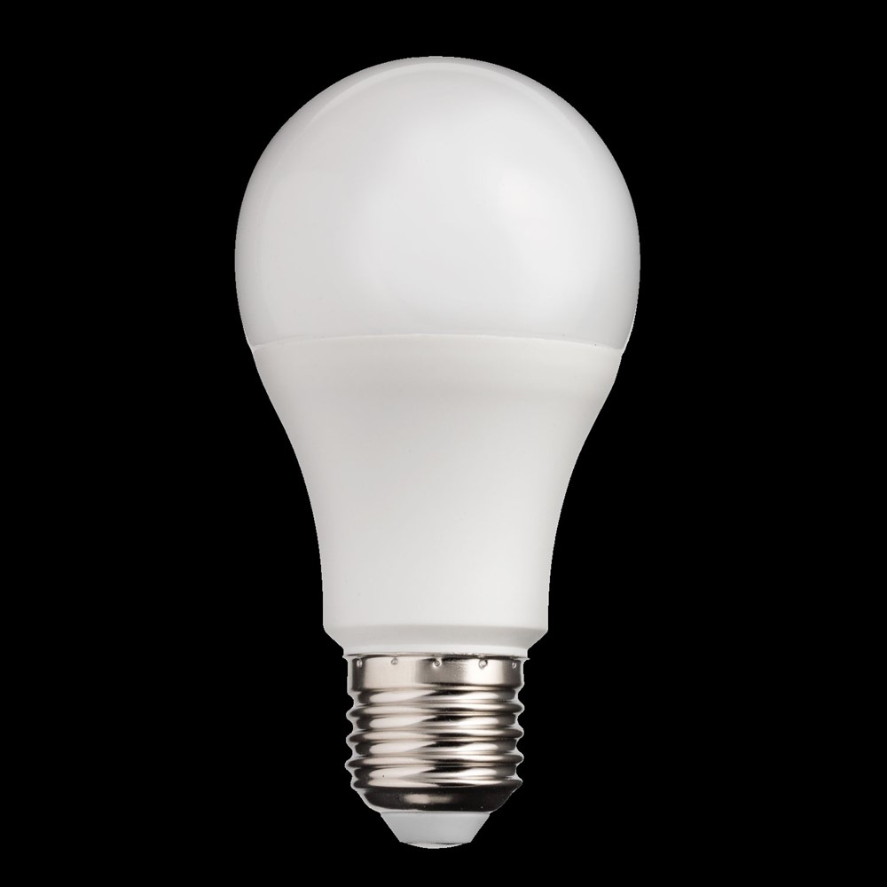 E27 bevægelsessensor 9W 3000K Hvid Fra Unison - Denne Normal opal sensor lyskilde med bev&aelig;gelse og dag/nat funktion tilbyder en smart og energieffektiv l&oslash;sning til b&aring;de indend&oslash;rs og udend&oslash;rs belysning.