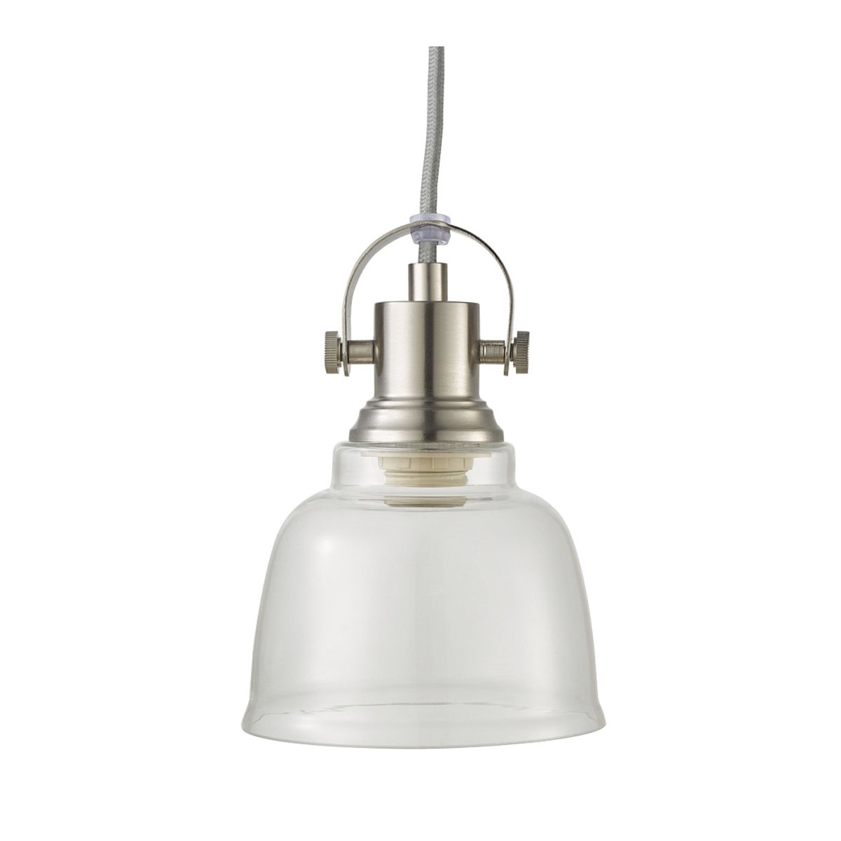 Loke Ø12 Satin nikkel vindueslampe Fra Oriva - Lampen passer lige så godt i køkkenet som i stuen og giver et elegant touch til alle typer vinduer.