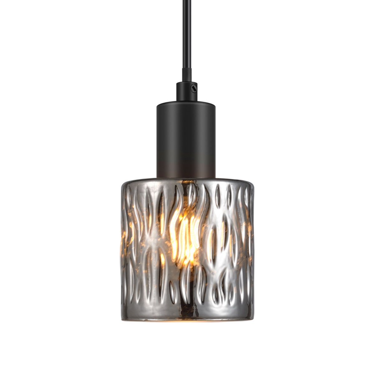 Zoom billede af Julia Ø8 Sølv røg vindueslampe Fra Oriva - Det r&oslash;gfyldte glas med s&oslash;lvfinish spreder en varm og indbydende gl&oslash;d, der skaber en stemningsfuld atmosf&aelig;re i dit hjem.