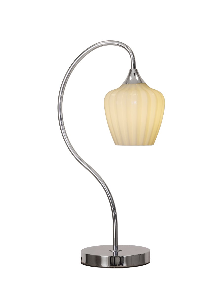 Amalfi 50cm Hvid bordlampe Fra PR Home - Amalfi bordlampen har et elegant og tidløst design med den karakteristiske bløde form inspireret af snegækblomsten.