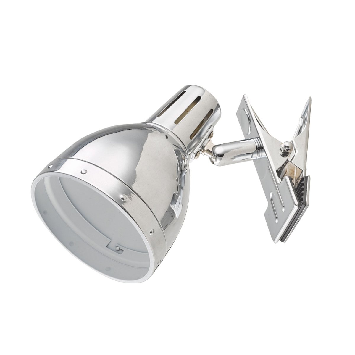 Klämma Chrom klemmelampe Fra Oriva - Klamma-lampen i metal med kromfinish er en fleksibel belysningsløsning.