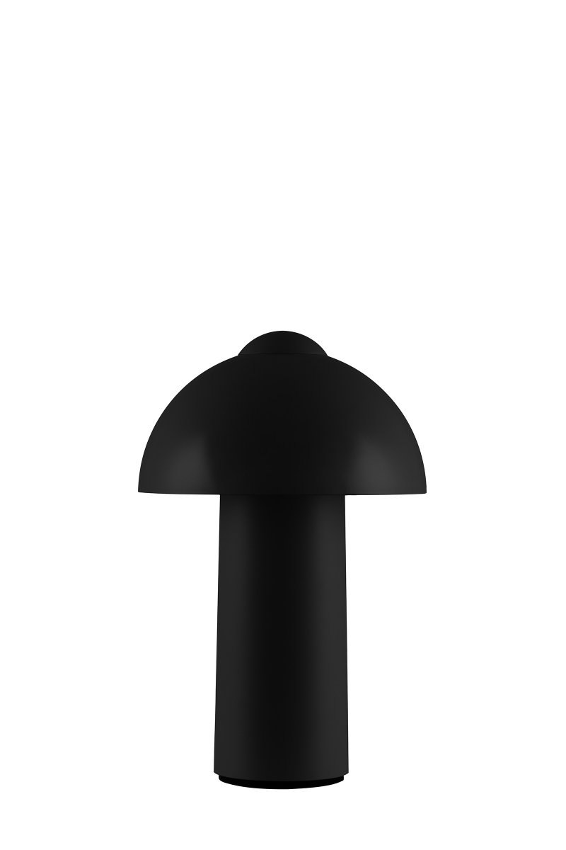 Buddy 25cm Sort bærbar Fra Globen Lighting - Den er IP44-klassificeret og er derfor ideel til b&aring;de indend&oslash;rs og udend&oslash;rs brug, men b&oslash;r opbevares indend&oslash;rs, n&aring;r den ikke er i brug.