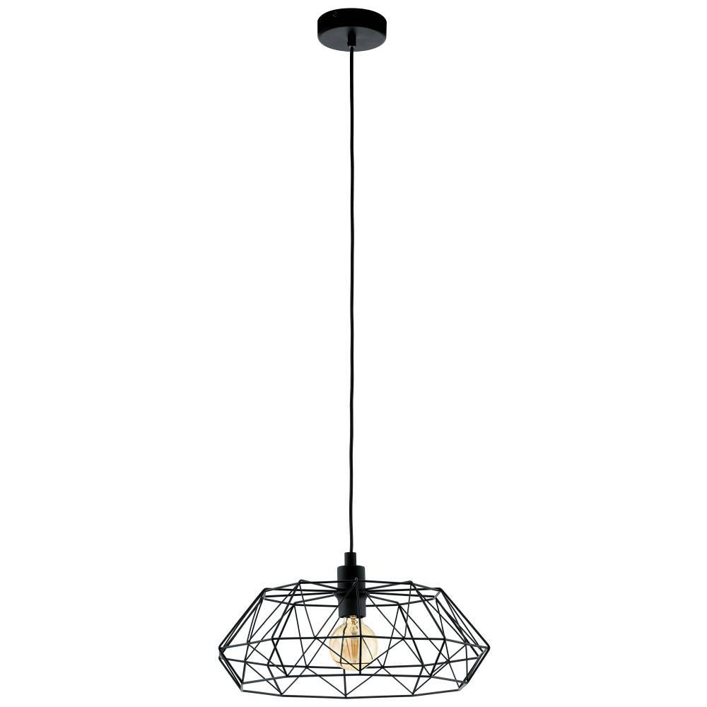 Carlton Ø45 Sort loftslampe Fra Eglo - Det stilrene og minimalistiske design gør lampen til et perfekt valg for dem, der ønsker en trendy og funktionel belysningsløsning i deres hjem.