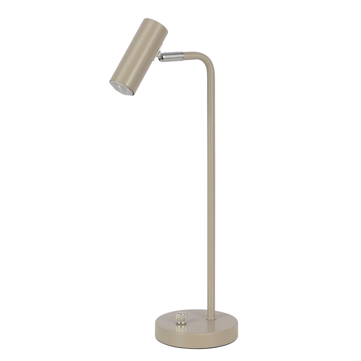 Mini 43cm Nougat skrivebordslampe Fra Oriva - Mini-bordlampen i nougatfarvet metal er en stilfuld og praktisk lampe.