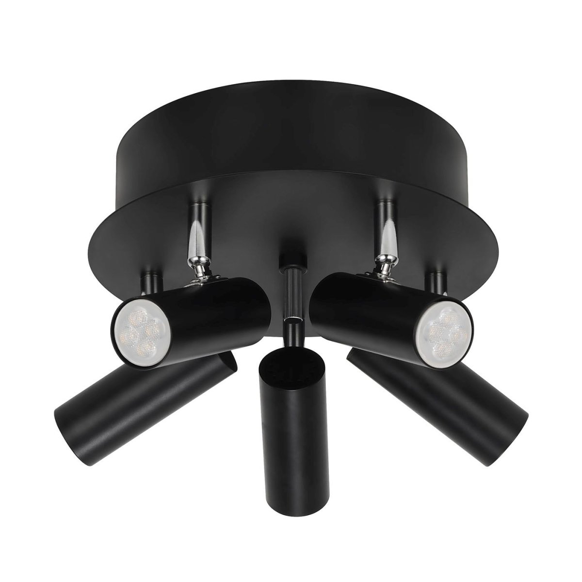 Mini 5 Sort spotlight Fra Oriva - Perfekt til at oplyse forskellige dele af et rum, og med sit rene design passer den til både moderne og klassiske interiører.