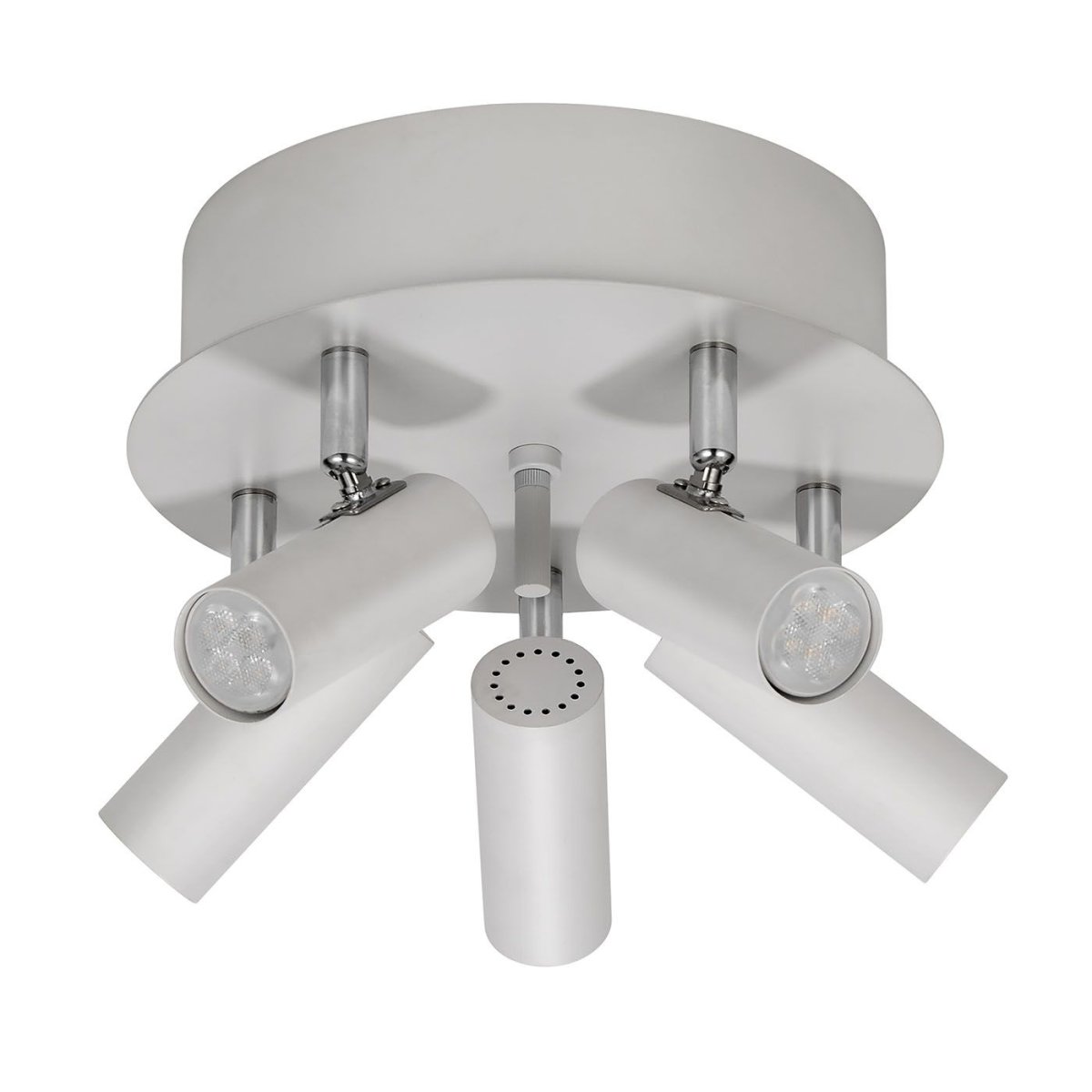 Zoom billede af Mini 5 Hvid spotlight Fra Oriva - Perfekt til at oplyse forskellige dele af et rum, og med sit rene design passer den til b&aring;de moderne og klassiske interi&oslash;rer.