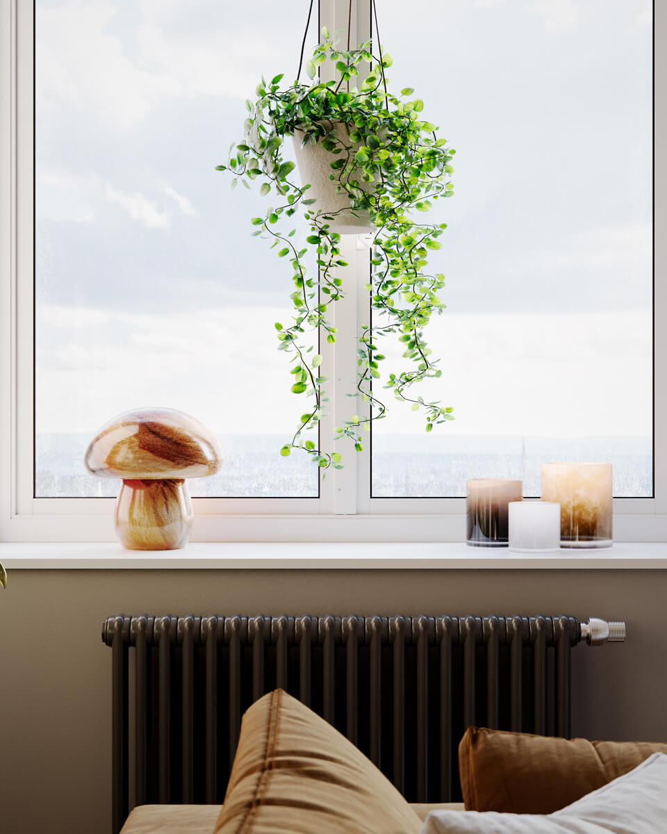 Mira Mushroom 30cm Natur bordlampe Fra By Rydéns - Lampen er ikke kun en funktionel lyskilde, men ogs&aring; en kunstnerisk detalje, der fremh&aelig;ver dit interi&oslash;r med sit naturinspirerede design og h&aring;ndlavede kvalitet.