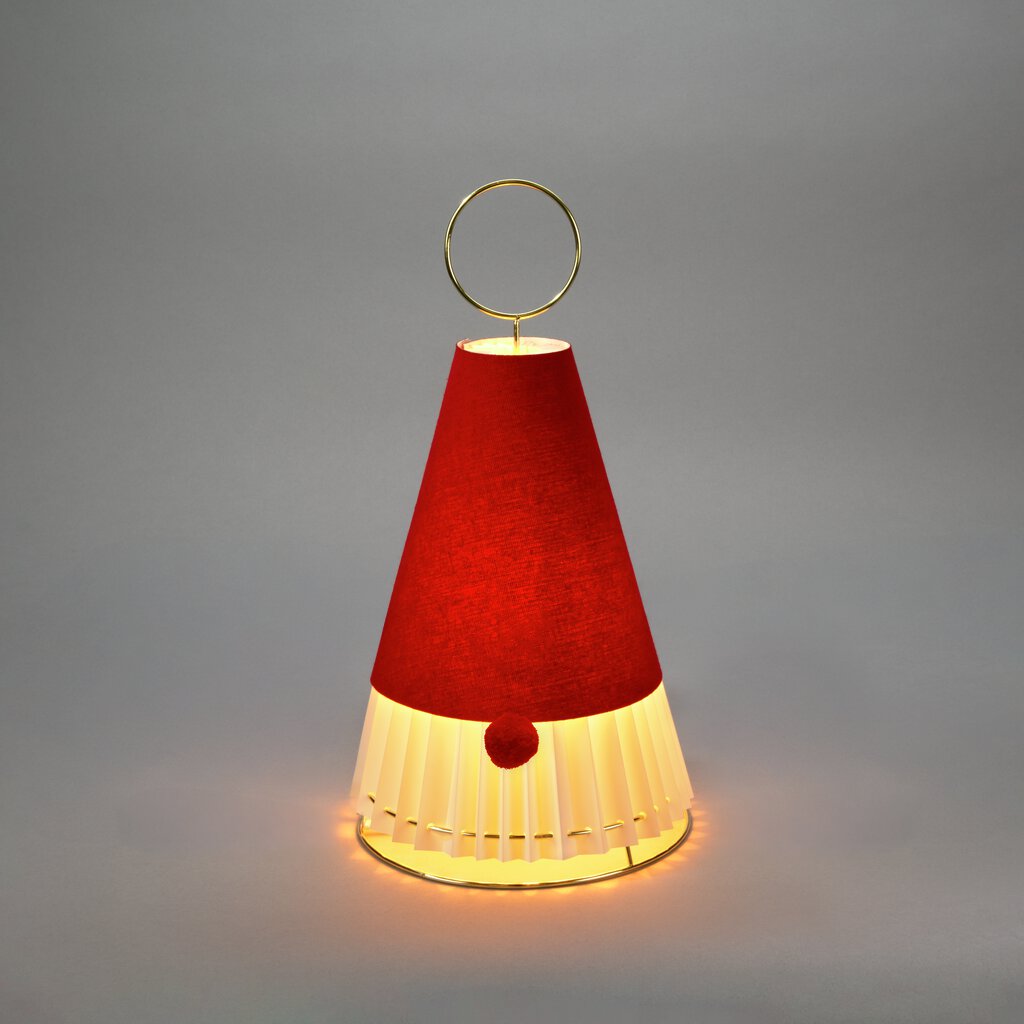 Papirsnisse RØD Fra Konstsmide - Giver en bl&oslash;d og varm gl&oslash;d, der lyser hjemmet op i advent og jul.