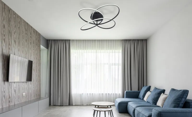 Panda Ø80 Sort plafond Fra Globo Lighting - En imponerande blickf&aring;ngare f&ouml;r ditt hem &ndash; Panda plafond drar till sig all uppm&auml;rksamhet med sin moderna och uttrycksfulla design.