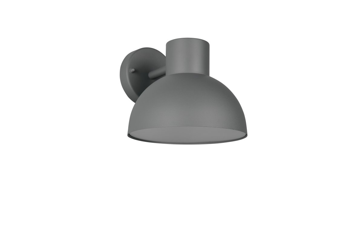 Elbe 20cm Antracit udendørslampe Fra Trio Lighting - Med en IP44-klassificering er den modstandsdygtig over for regn og fugt og spreder et blødt, nedadrettet lys, der skaber en sikker og behagelig indgang.