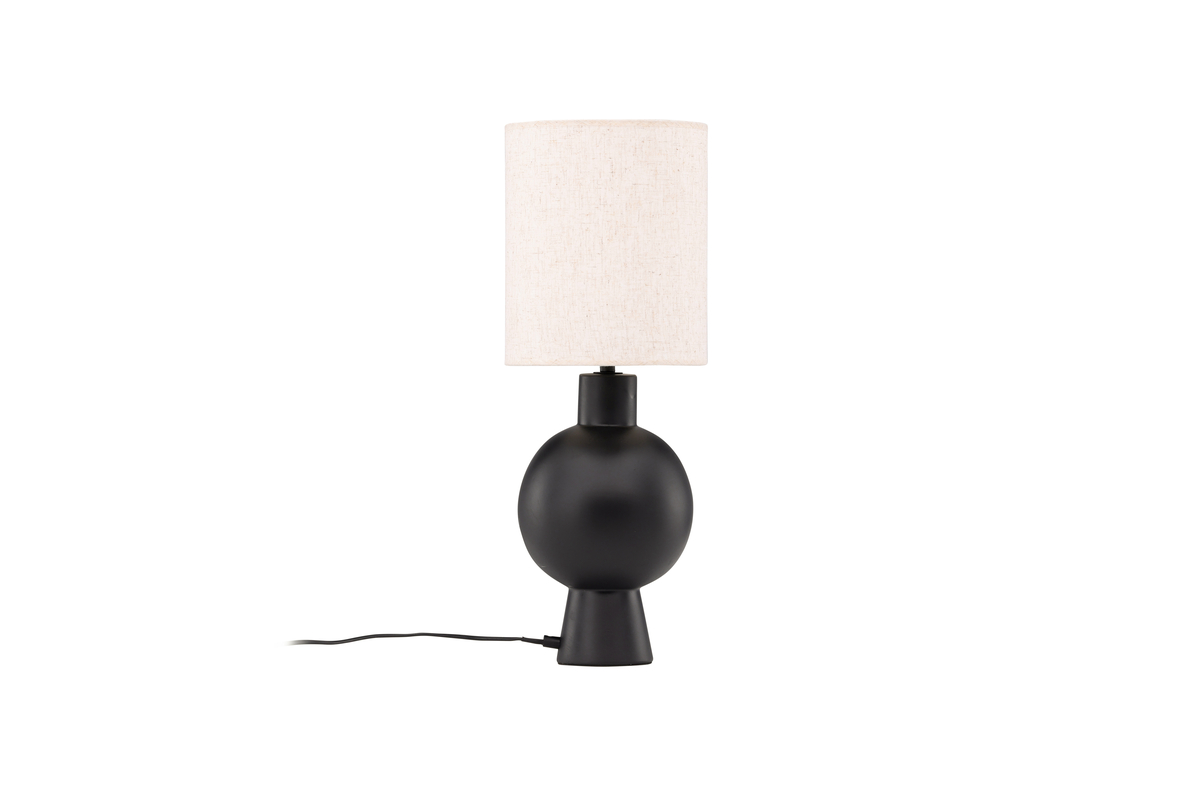 Mysterna 55cm Sort bordlampe Fra Venture Design - Det gennemt&aelig;nkte design og de bl&oslash;de former g&oslash;r, at denne lampe skaber et smukt blikfang og et varmt udtryk.