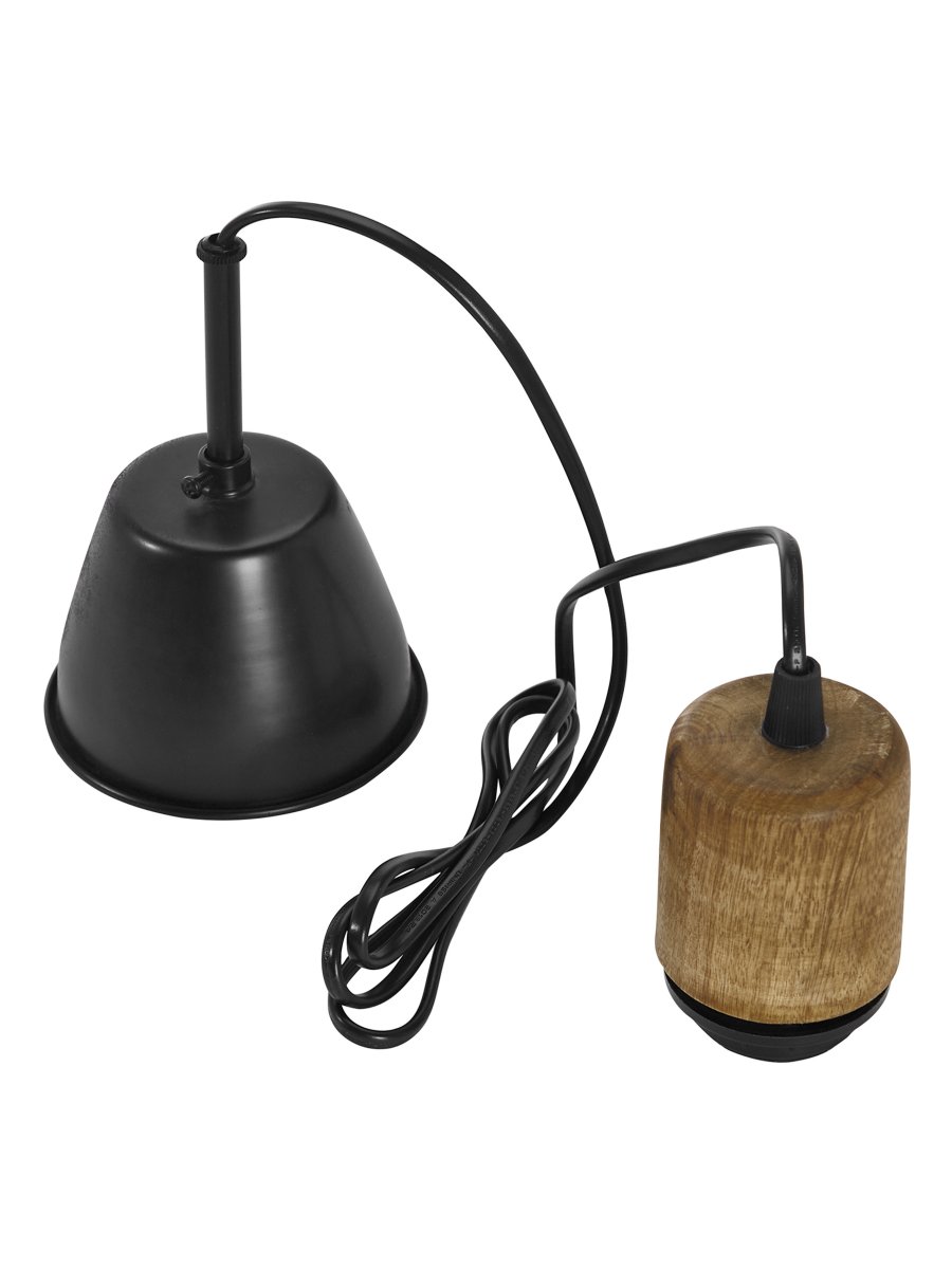 Estrid Ø40 Grøn loftslampe Fra PR Home - Lampeskærmen er beklædt med stribet tekstil og har en let konisk form, der afsluttes med en generøs flæse forneden.