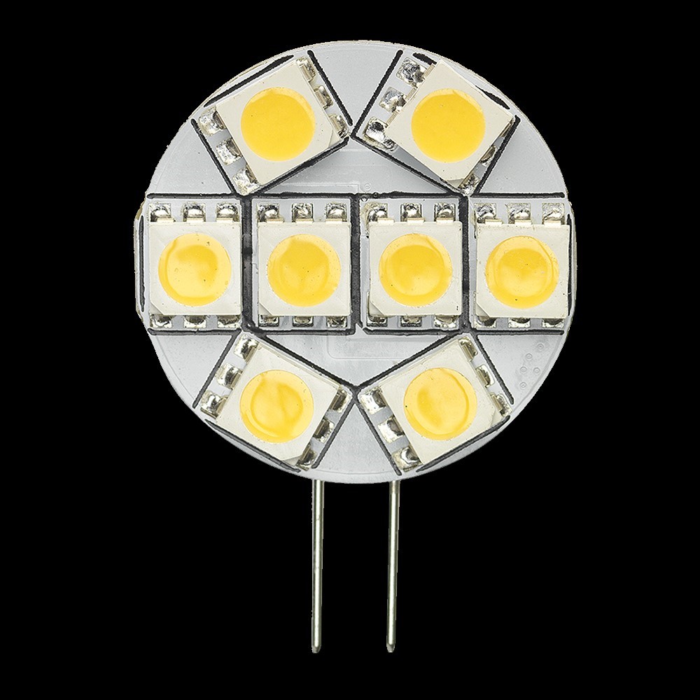 LED G4 10-30V 1,1W 2500K Dæmpbar Hvid Fra Unison - LED G4 10-30V 1,1W er en kompakt og energieffektiv lyskilde med varmt lys t&aelig;ndt; 2500K og d&aelig;mpbar funktion.