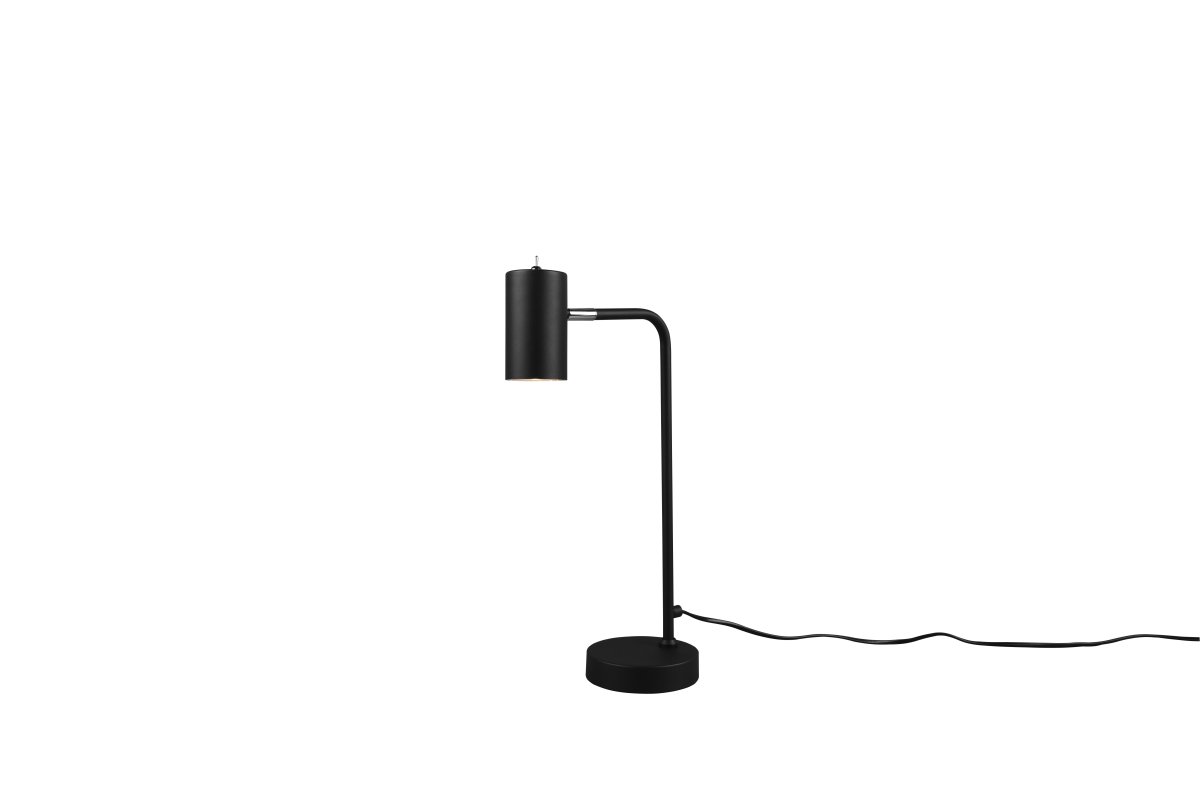 Marley 45cm Sort skrivebordslampe Fra Trio Lighting - Lampehovedet er justerbart og kan rettes både op og ned, hvilket gør det perfekt som læselampe på; skrivebordet eller som accentbelysning på en byr&aring;.